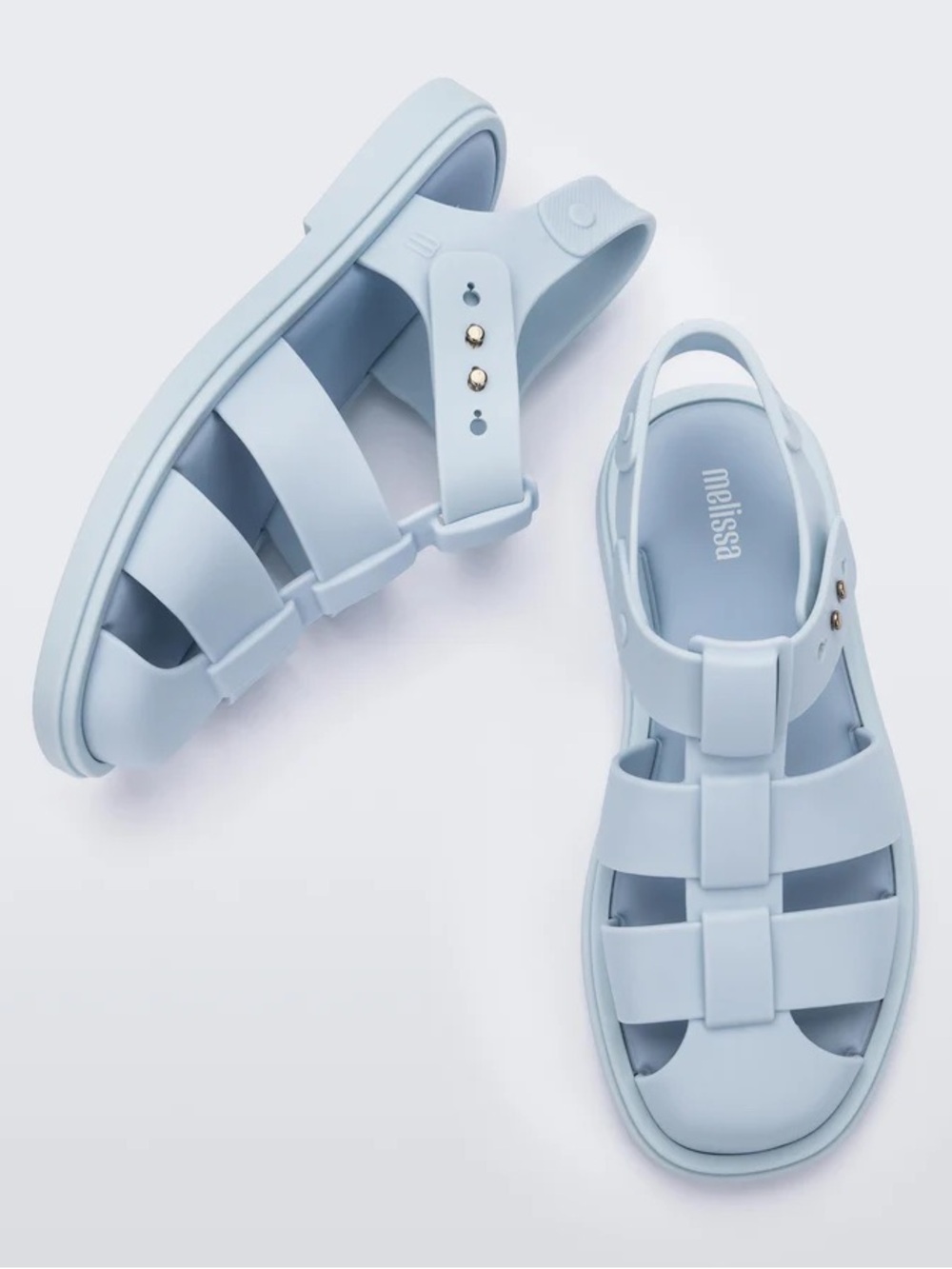 Title: Melissa Emma Fisherman Sandals Light Blue – Size 9